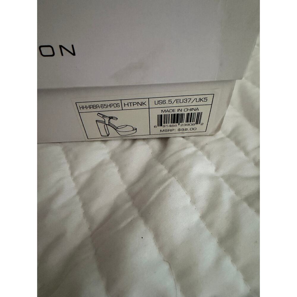 New Halston harbour pink platform heels size 6.5 - Picture 3 of 5